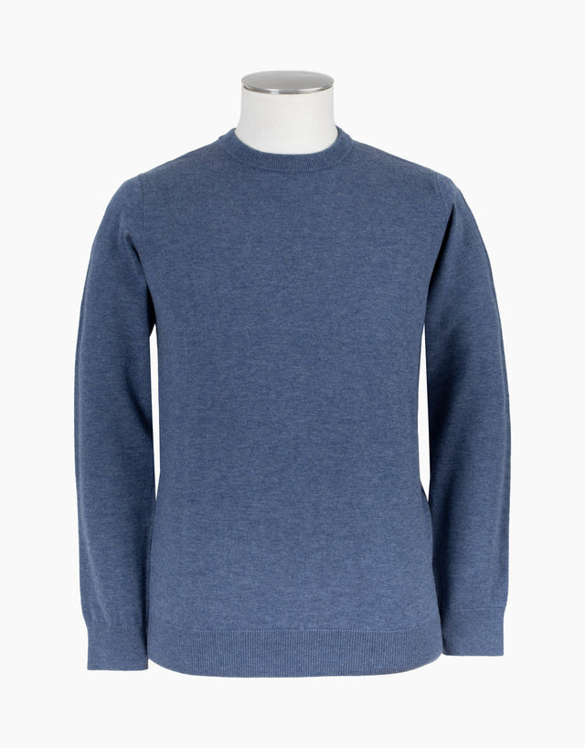 Naseby Blue Crew Neck Jersey