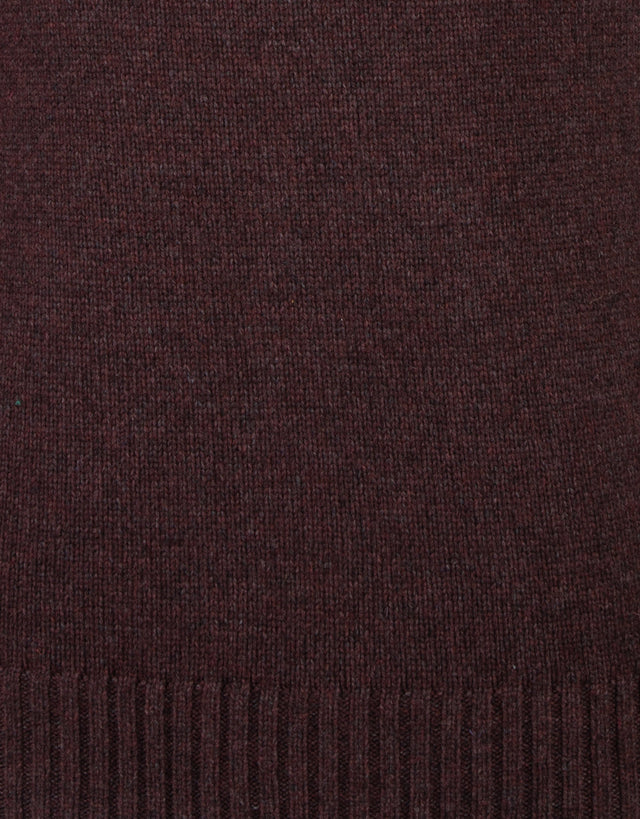 Kaiapoi Maroon Marle Shetland Sweater