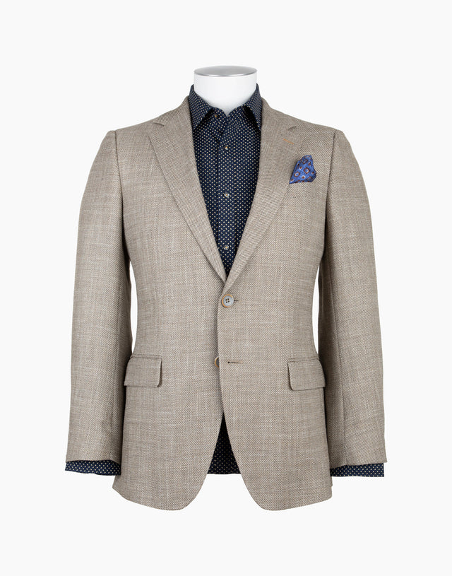 Hawker Light Brown Textured Blazer