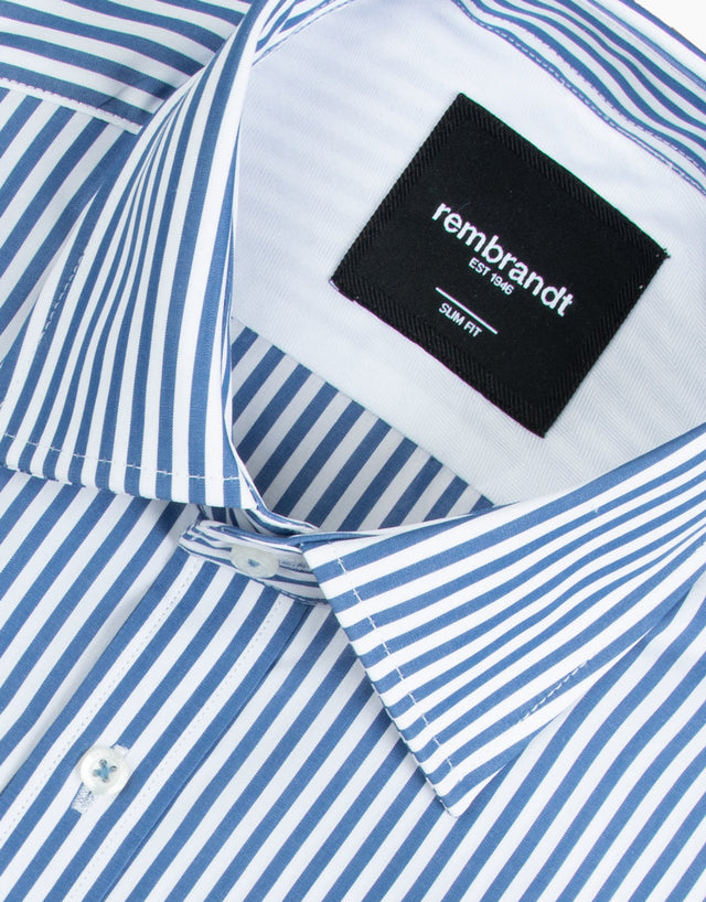 London Denim Blue Stripe Shirt