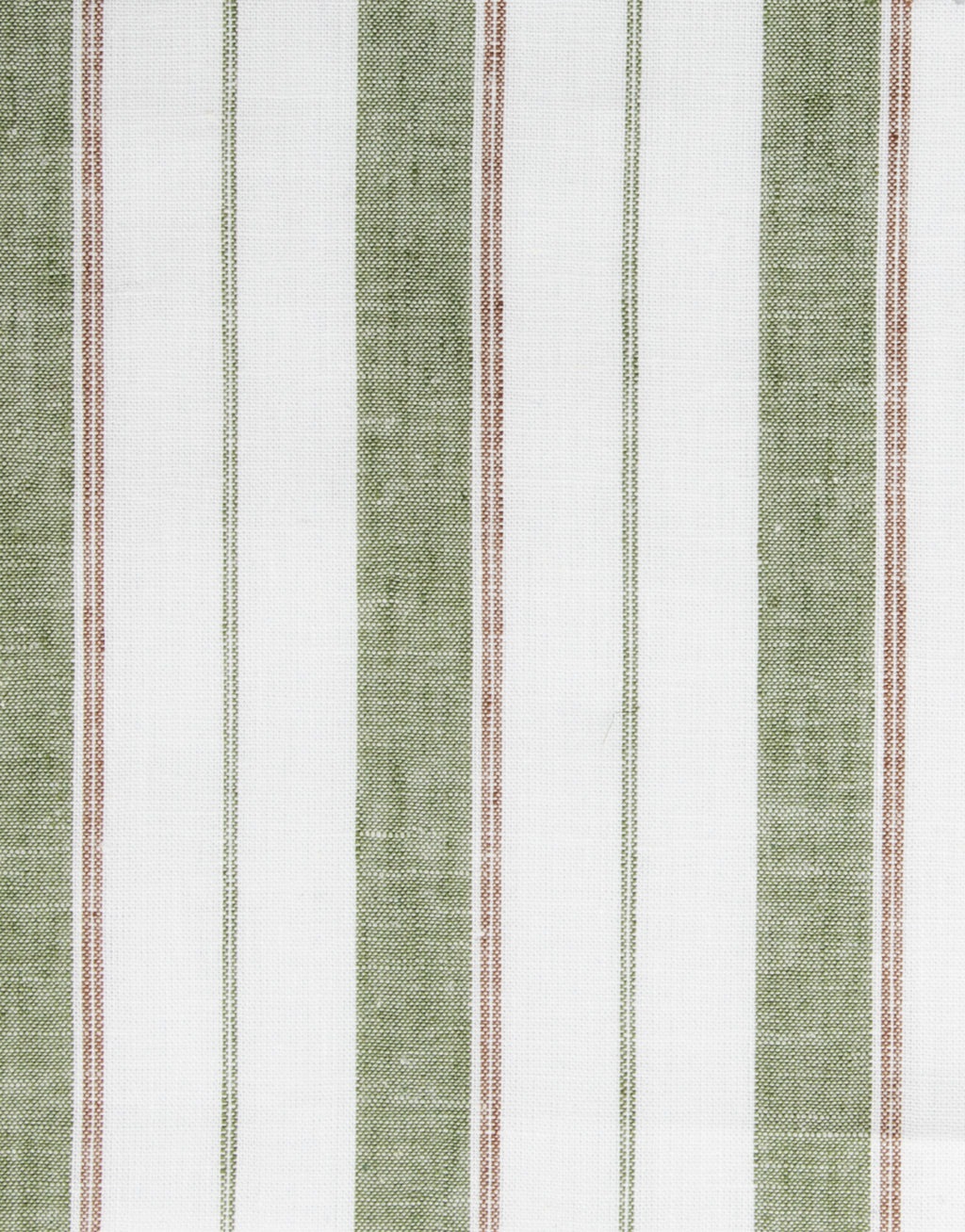 Ohope Green & Brown Stripe Shirt