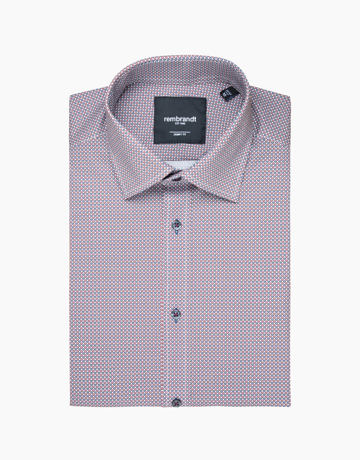 Banks Maroon & Navy Geo Print Shirt