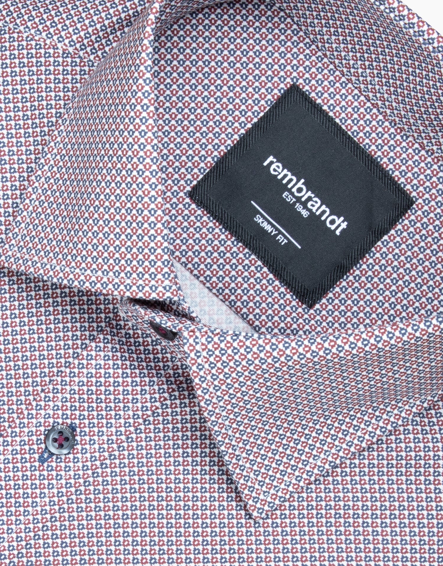 Banks Maroon & Navy Geo Print Shirt