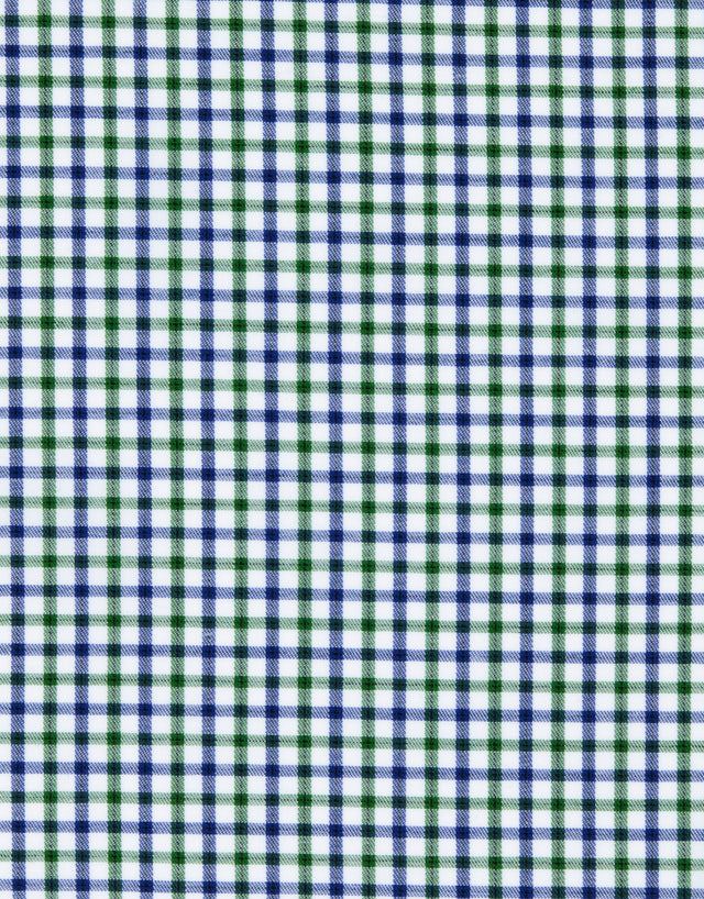 London Green & Navy Check Shirt