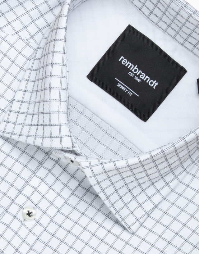 Banks White & Black Check Shirt