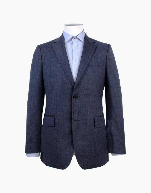 Cooper Navy Check Two Trouser Suit