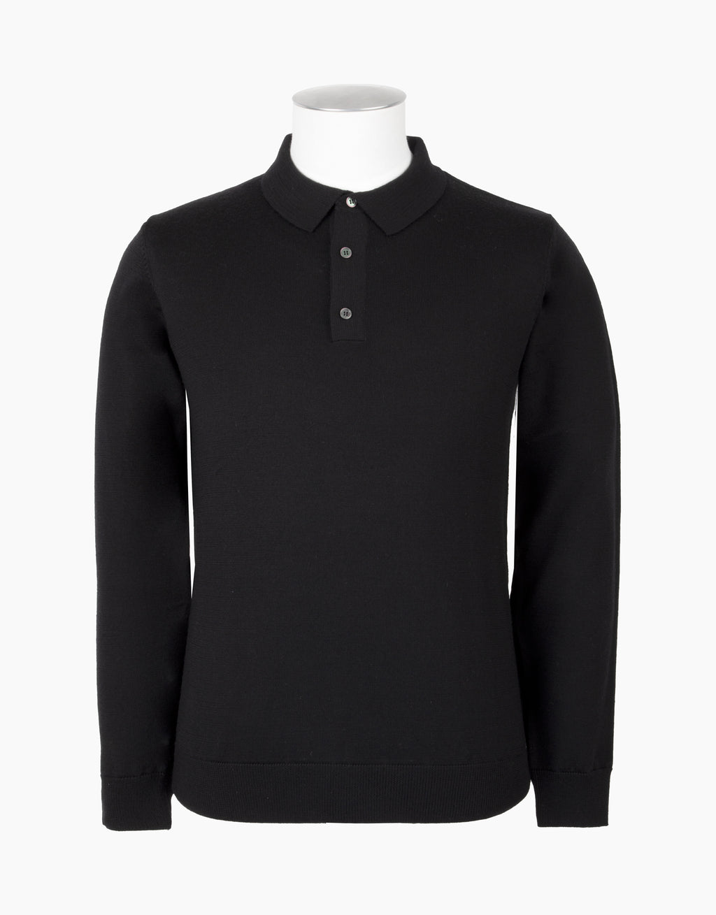 Owaka Black Merino Polo