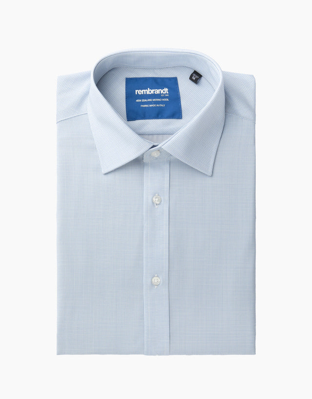 London Light Blue Merino Shirt