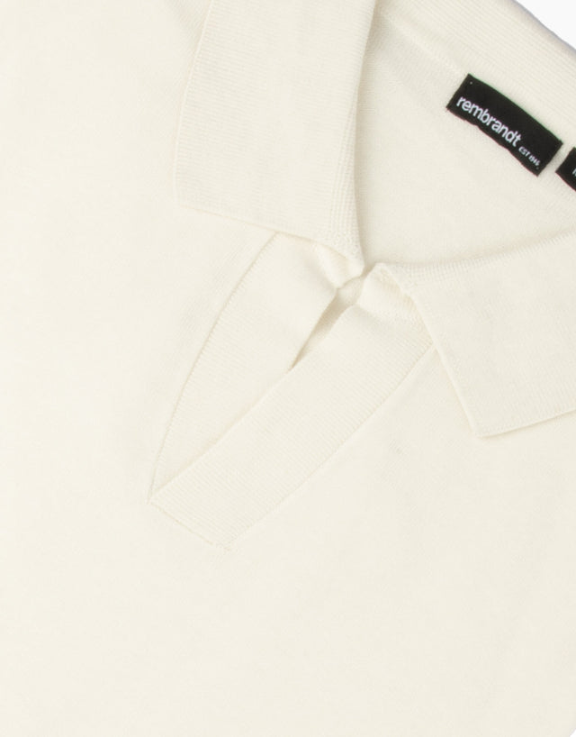 Amalfi Off-White Knitted Polo