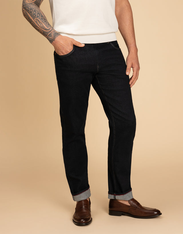 Austin Jean Dark Indigo Rinse Wash