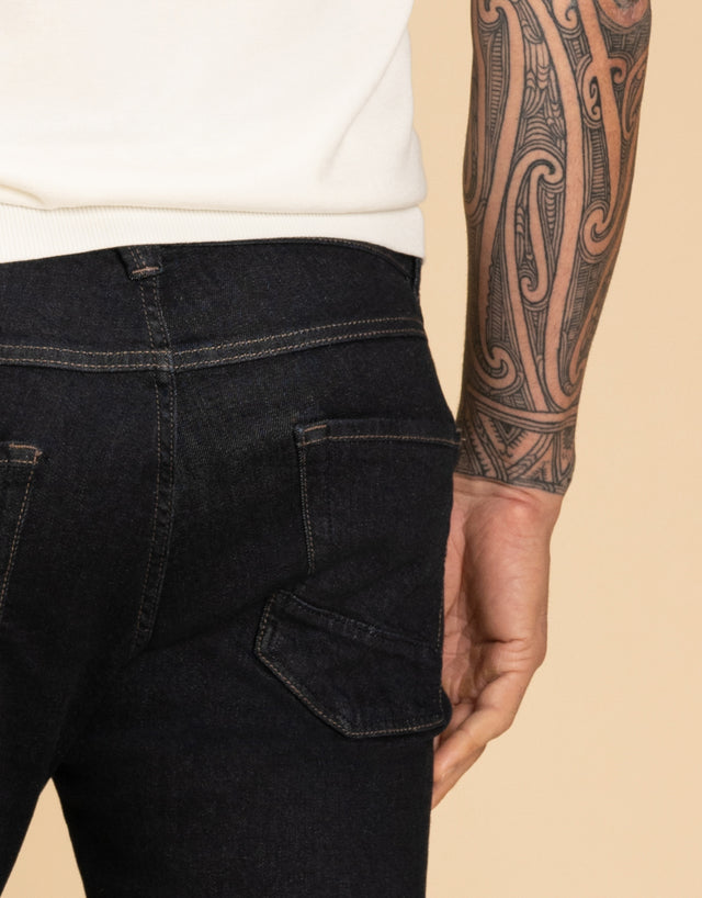 Austin Jean Dark Indigo Rinse Wash