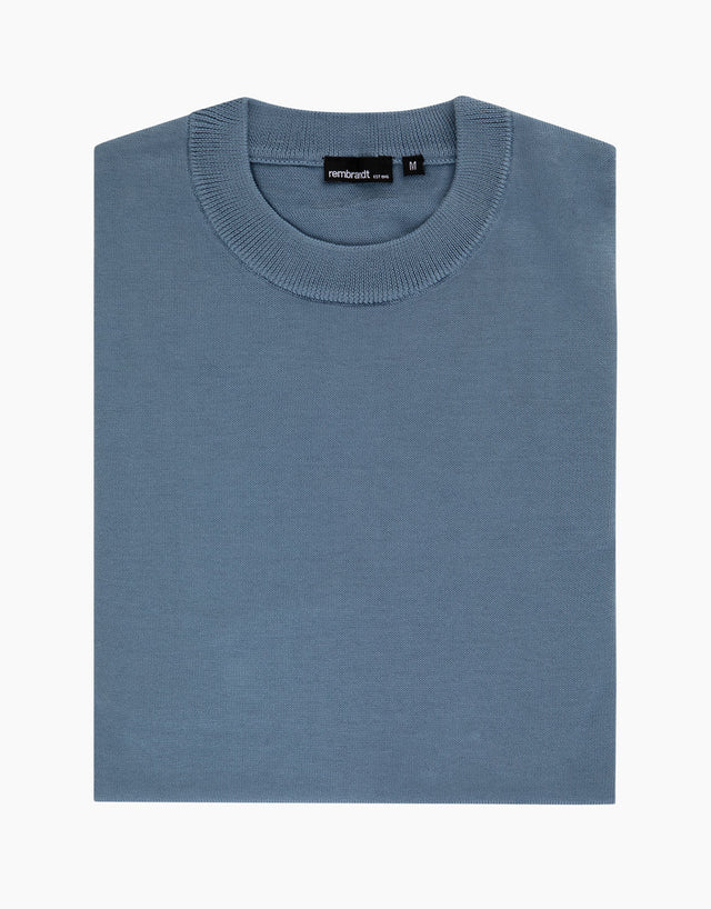 Como Dusty Blue Crew Neck