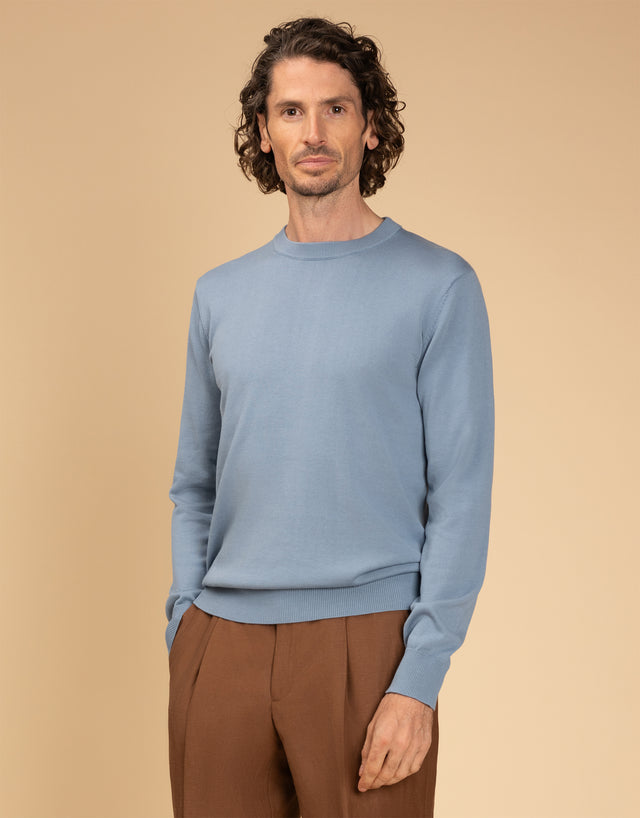 Como Dusty Blue Crew Neck