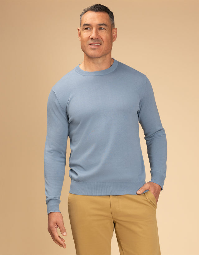 Como Dusty Blue Crew Neck