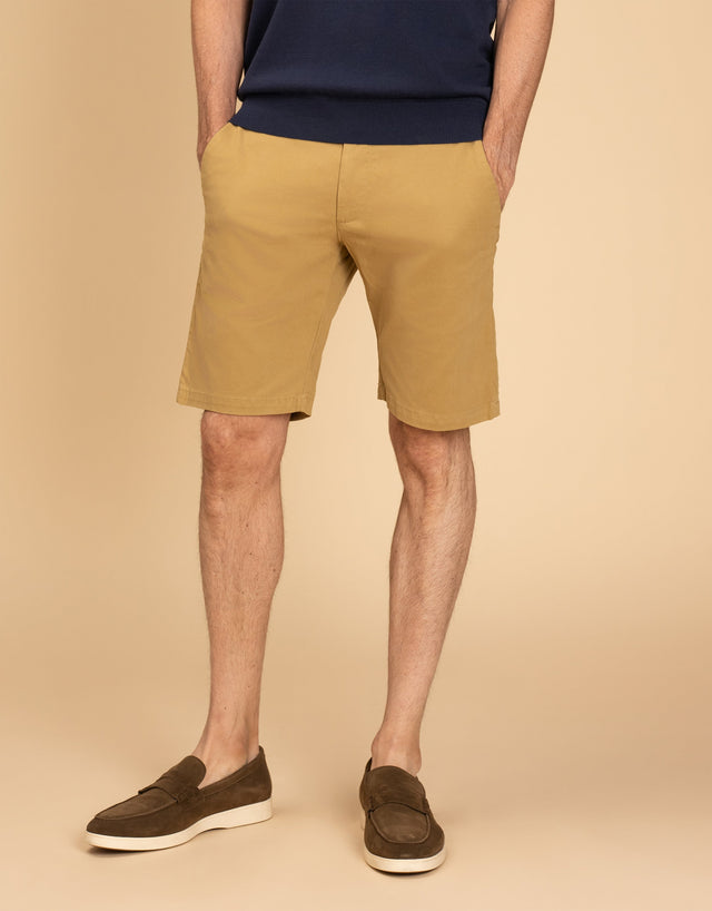 Sumner Brown Textured Shorts