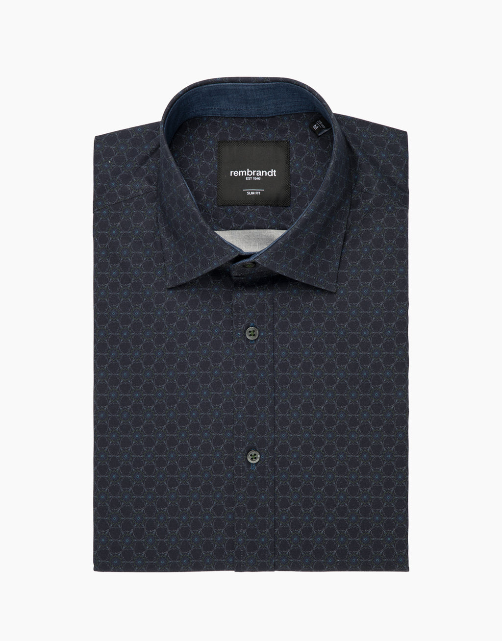 Barbican Navy Medallion Shirt