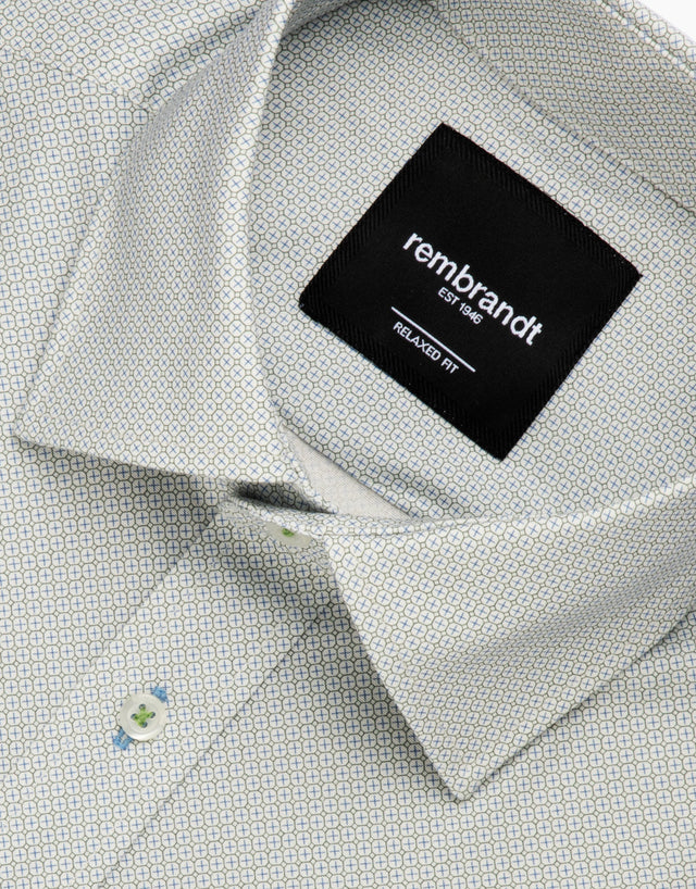 Sinatra Green Circle Microdesign Shirt