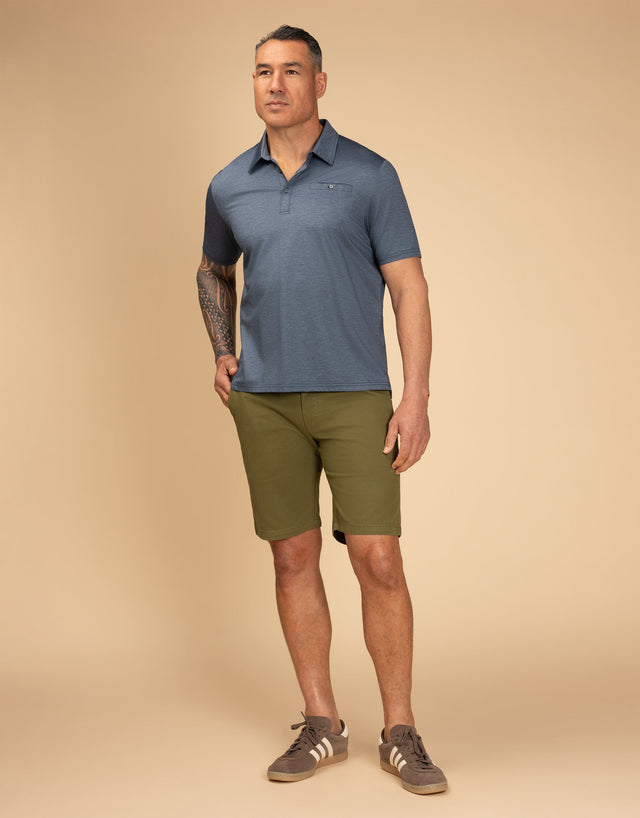 Sumner Green Textured Shorts