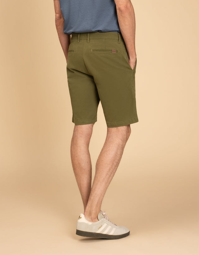 Sumner Green Textured Shorts