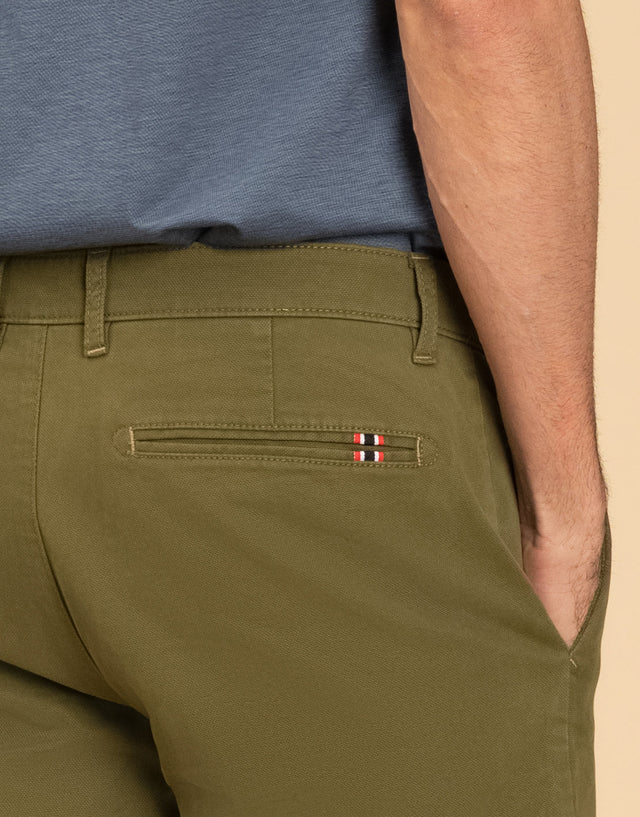 Sumner Green Textured Shorts