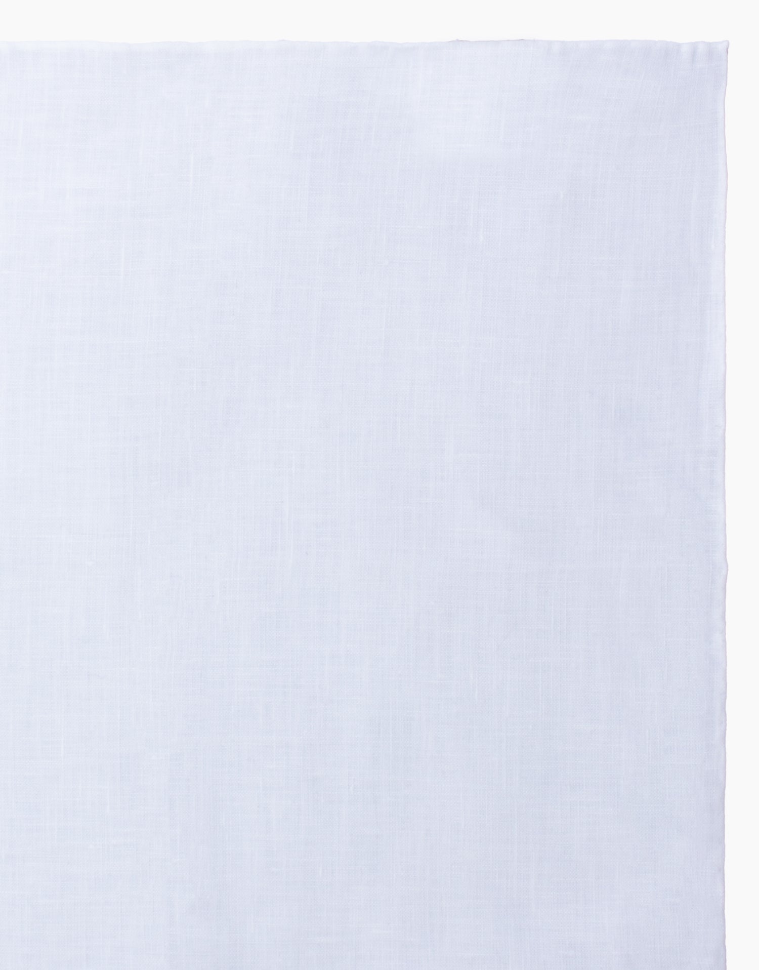 White Linen Pocket Square