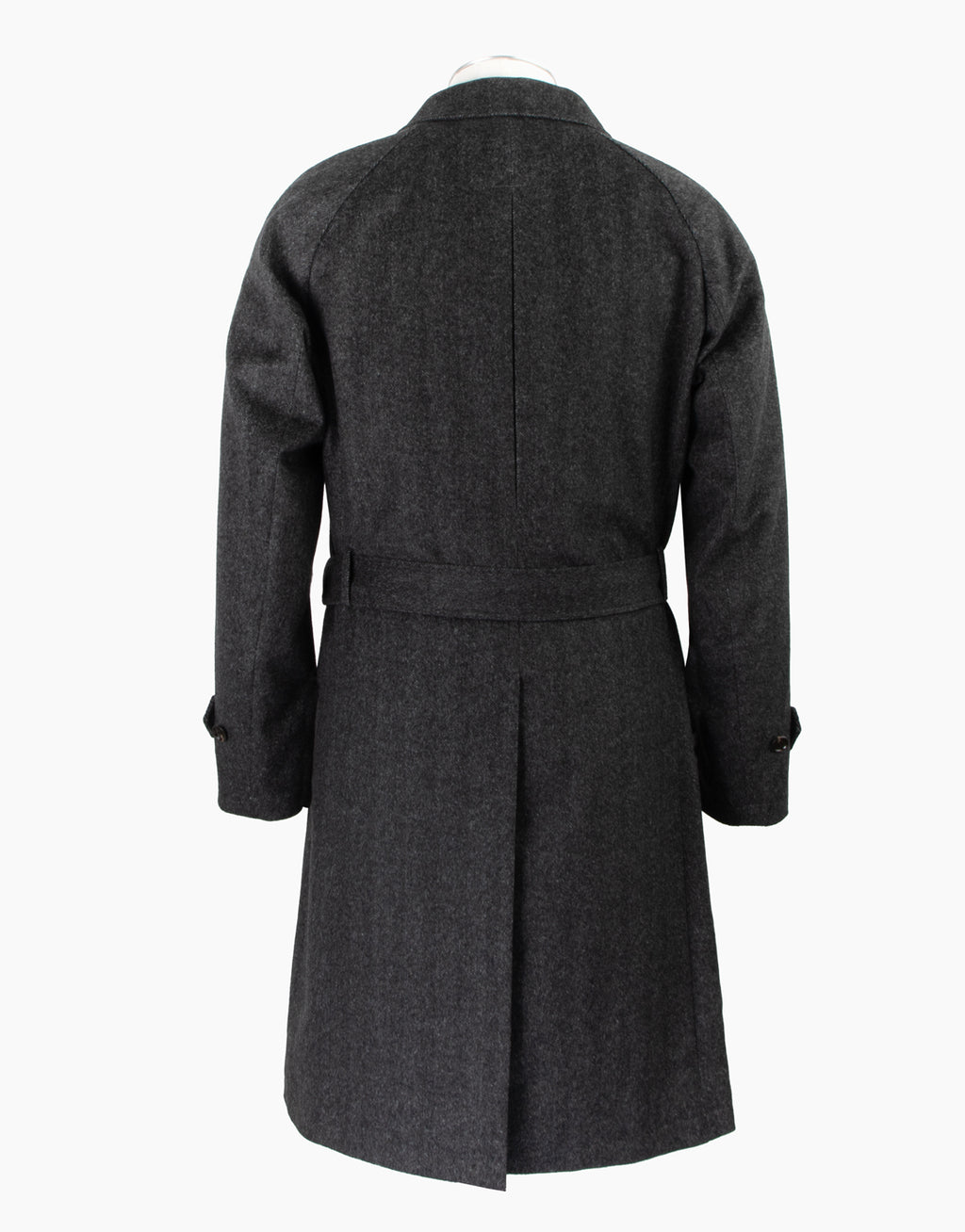 Loch Charcoal Grey Herringbone Raglan Coat