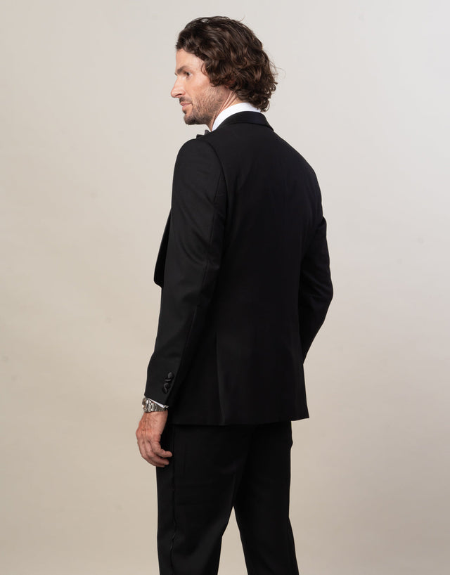 Bryan Jet Black Shawl Tuxedo Dinner Jacket