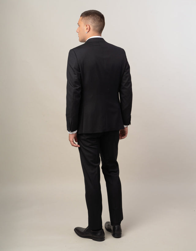 Lyon Jet Black Peak Suit