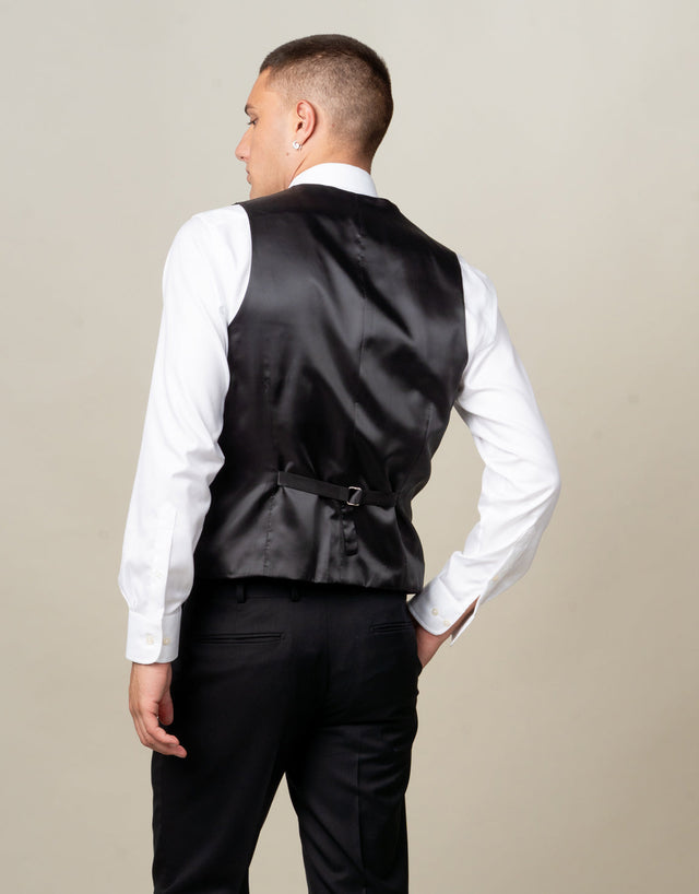 Churchill Jet Black Waistcoat