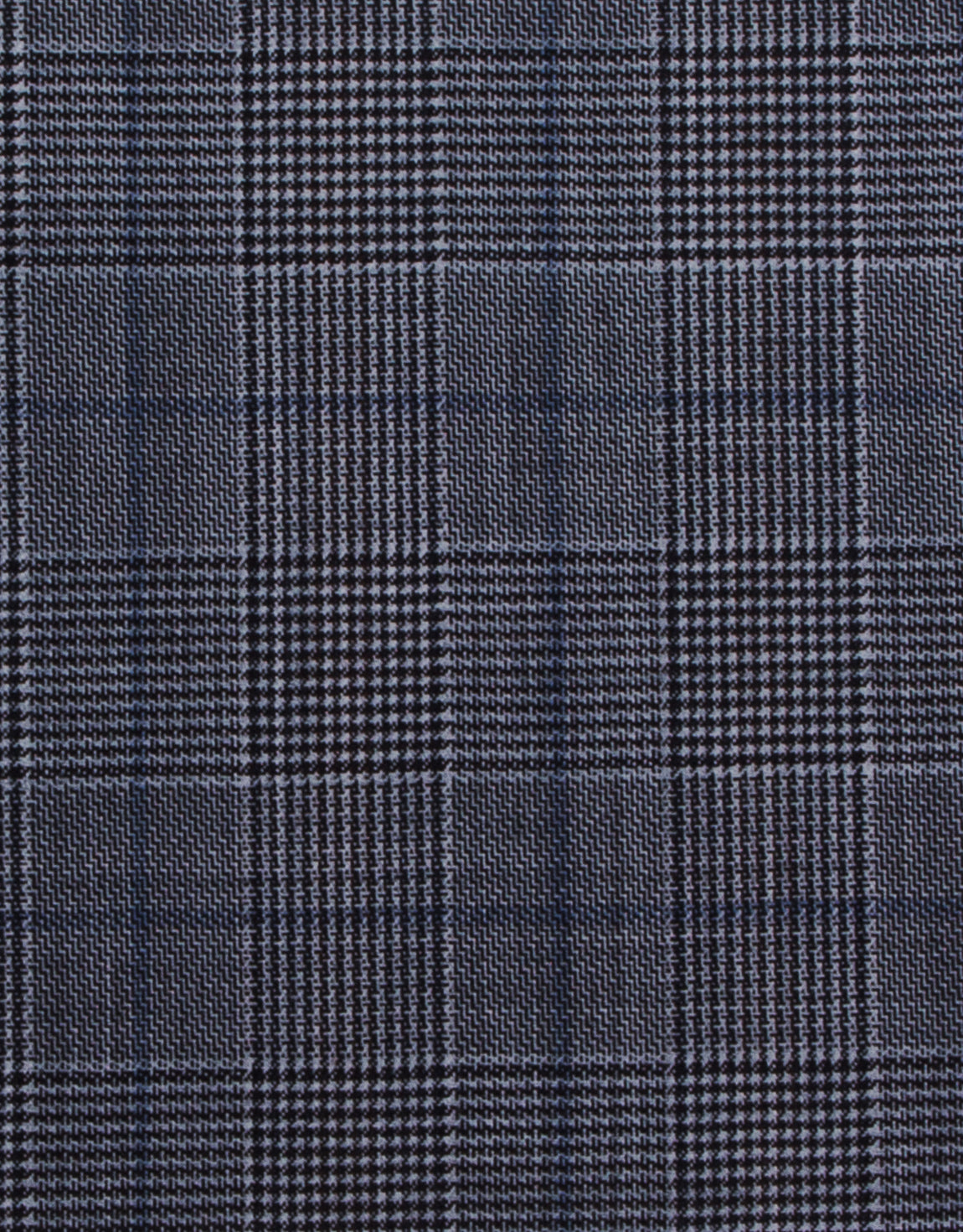 Lotus Grey & Blue Glen Check Trouser