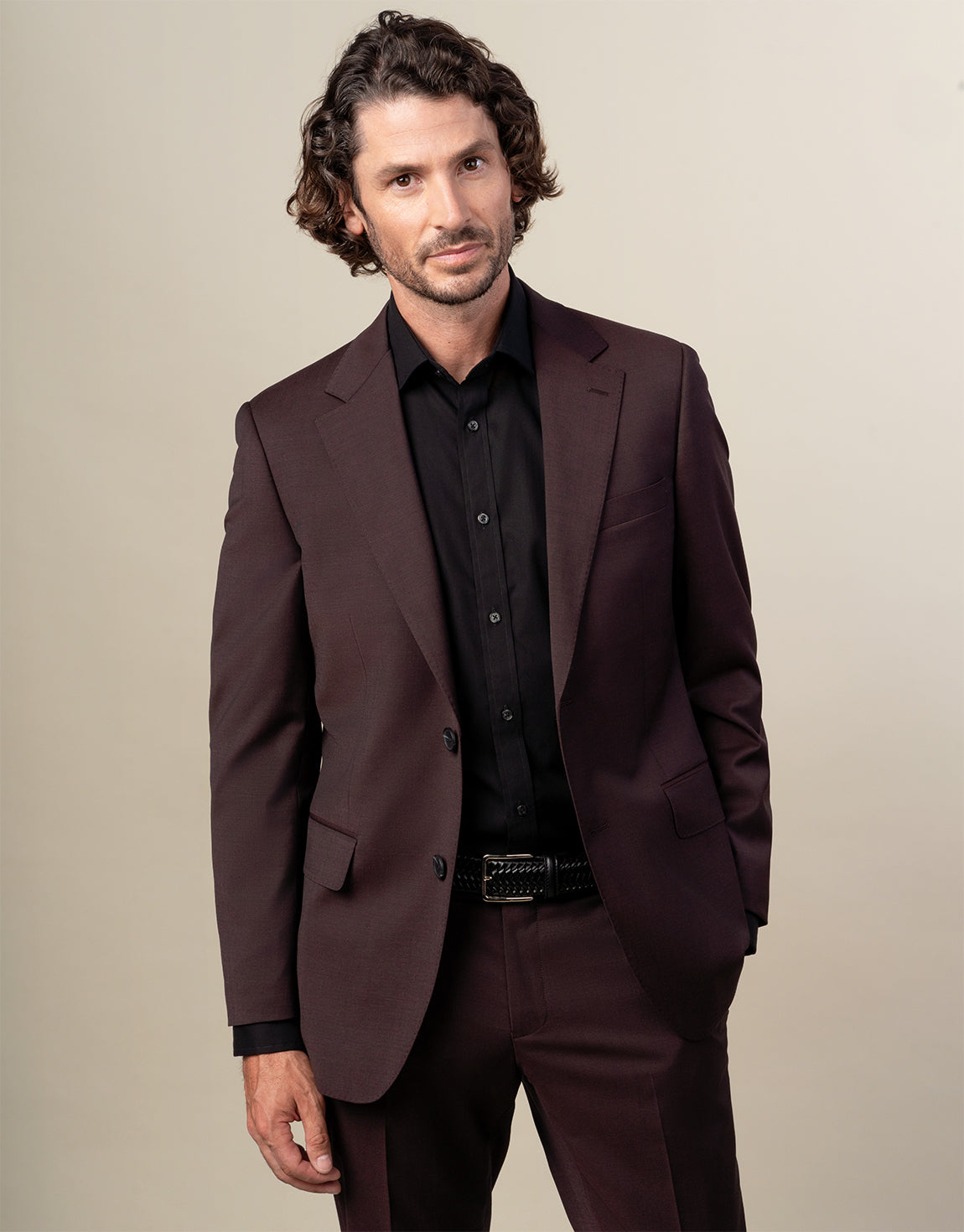 Tom is 185cm wearing size 96 Regular