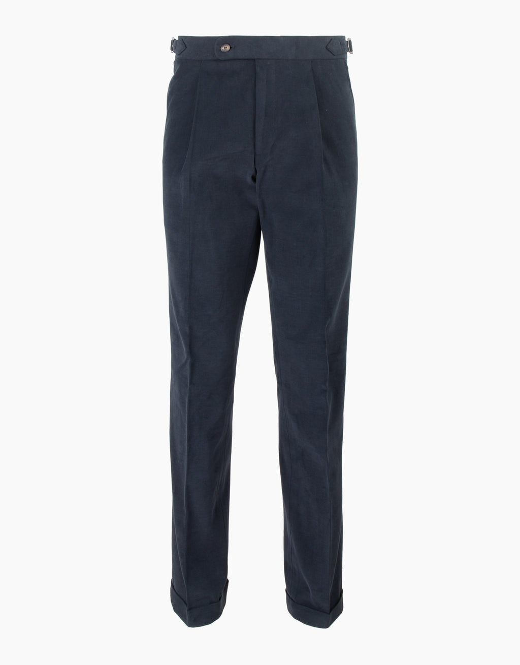 Evans Navy Brushed Cotton Trouser