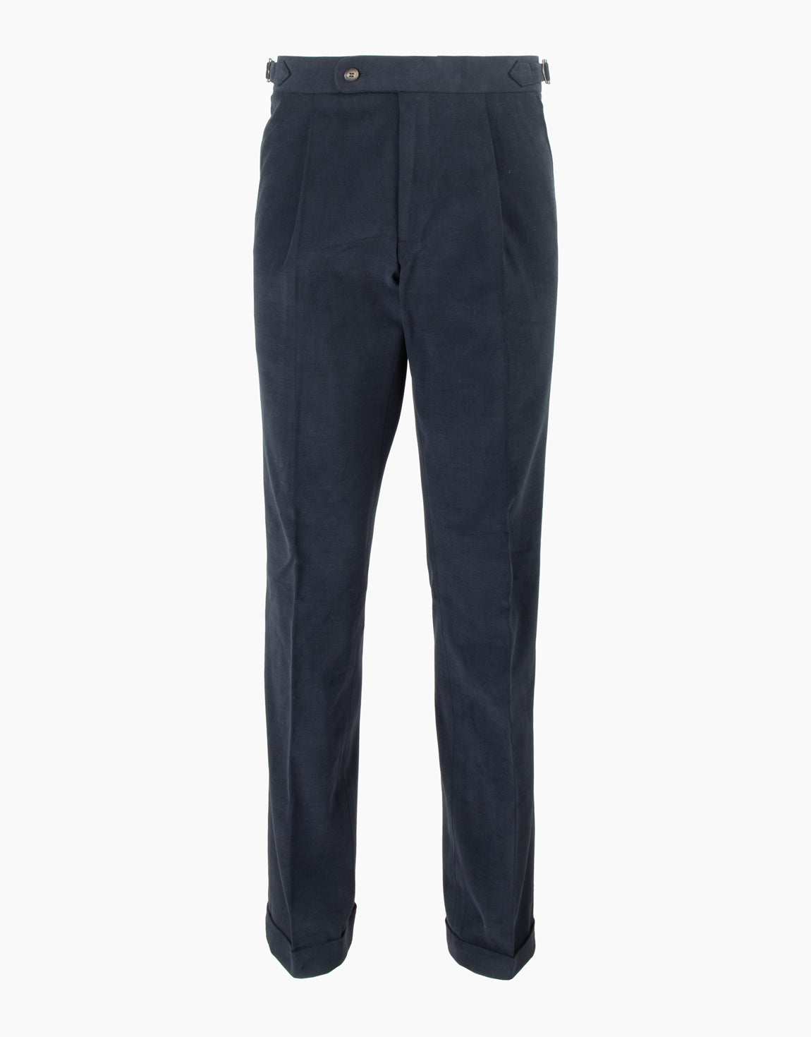 Evans Navy Brushed Cotton Trouser