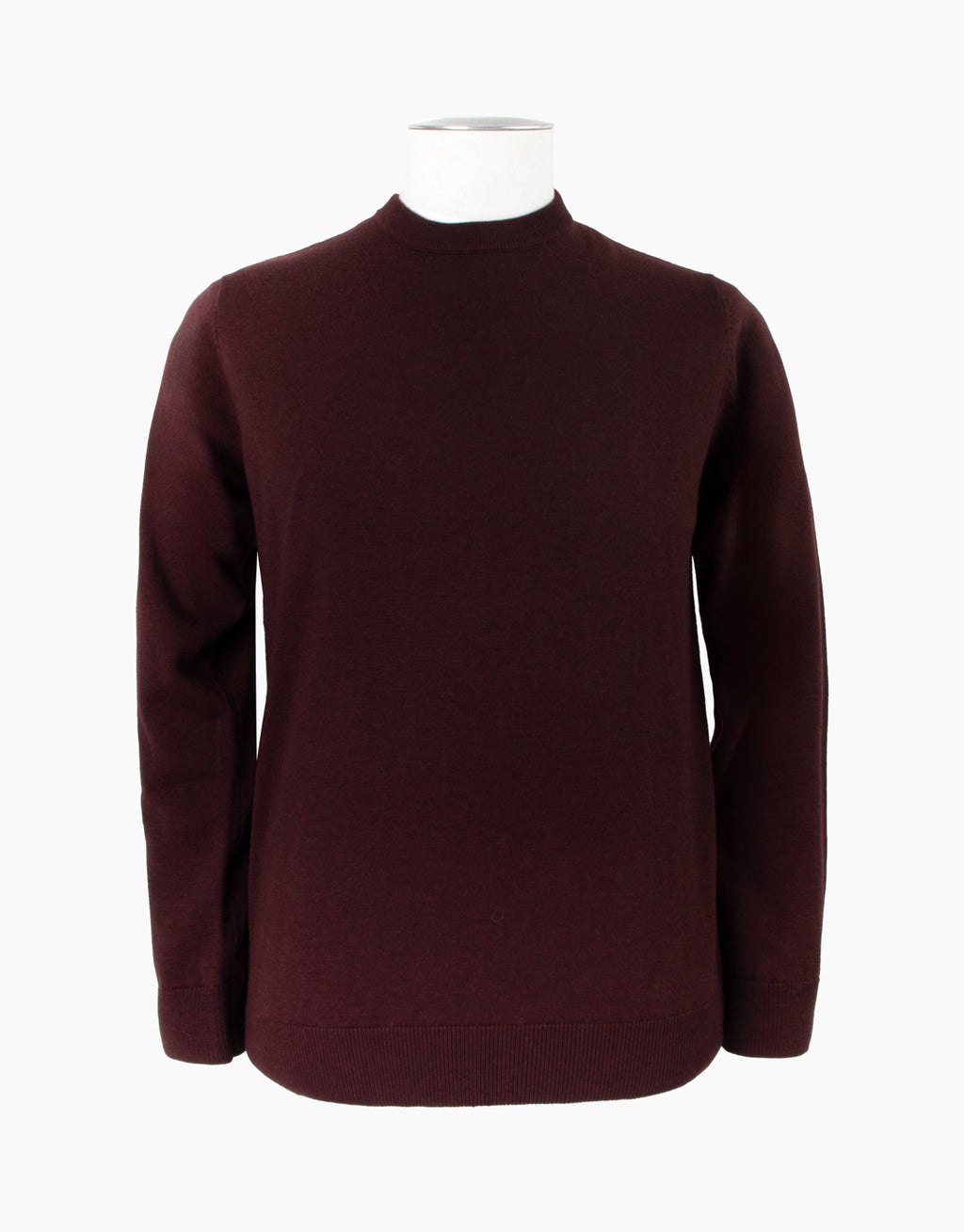 Naseby Burgundy Crew Neck Jersey