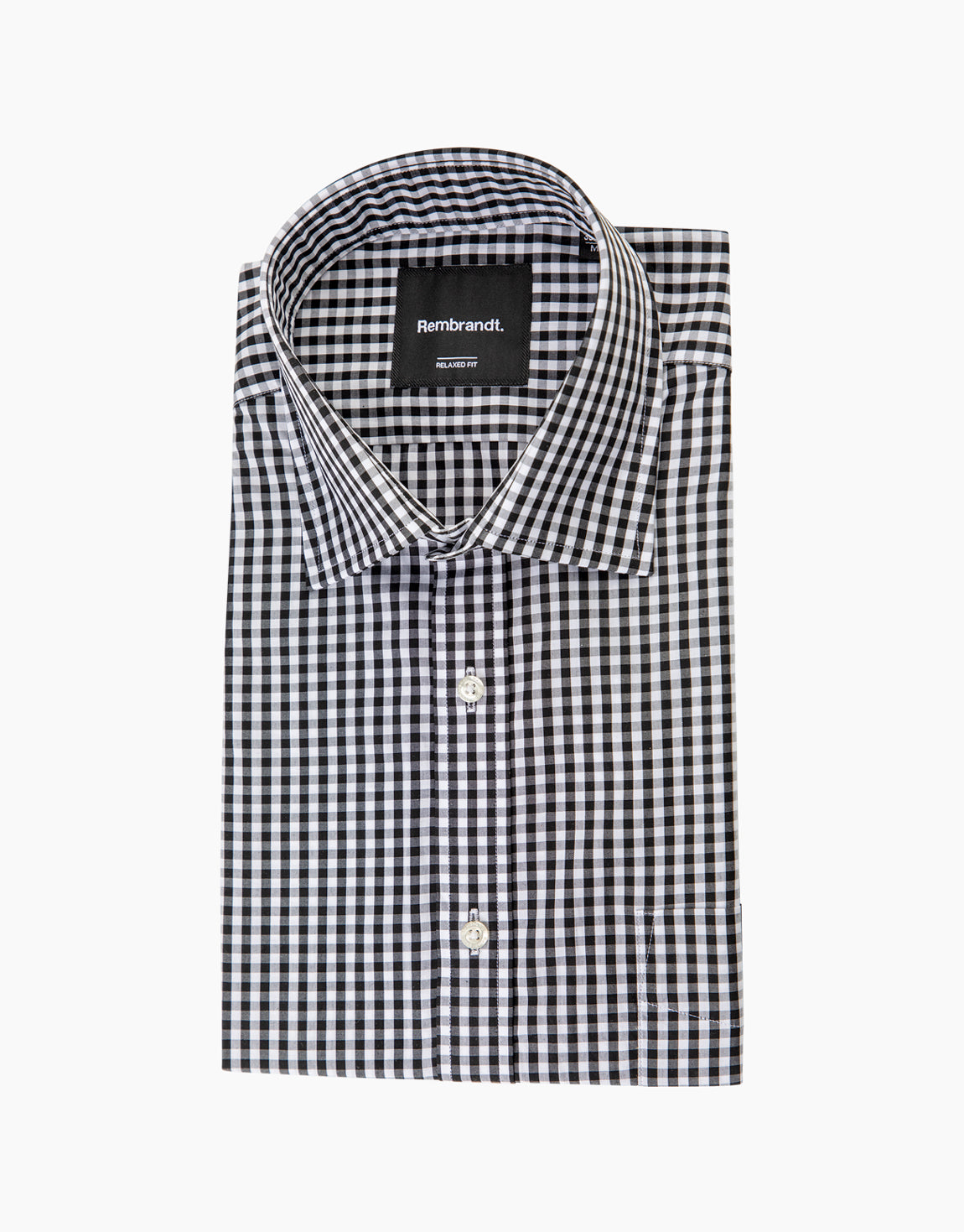Sinatra Black & White Check Shirt