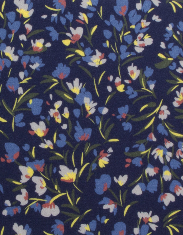 Sinatra Ink Blue Floral Print Shirt