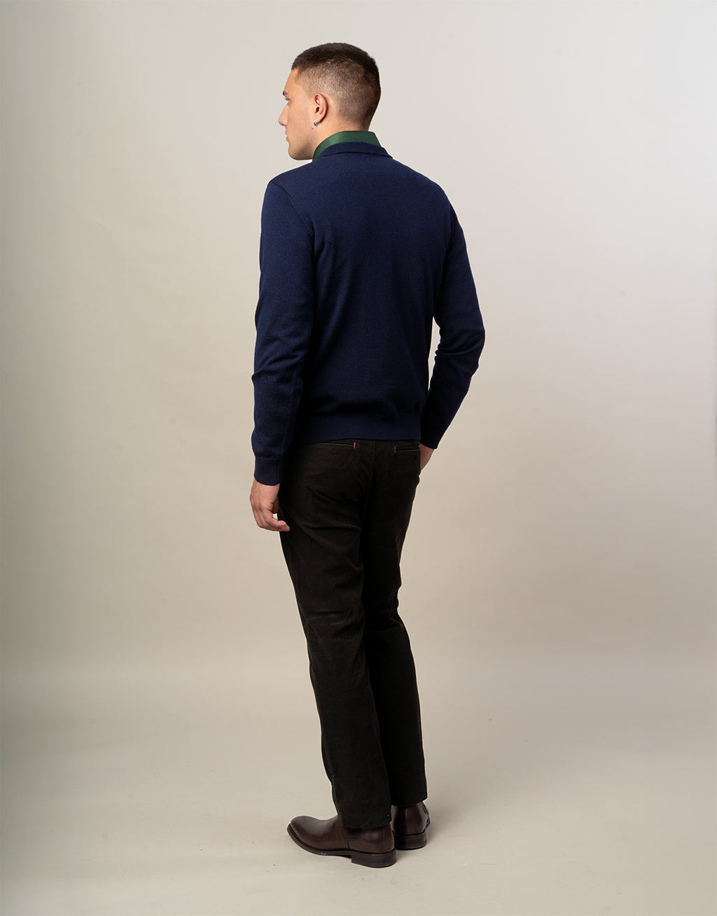 Tyler Dark Green Corduroy Chinos