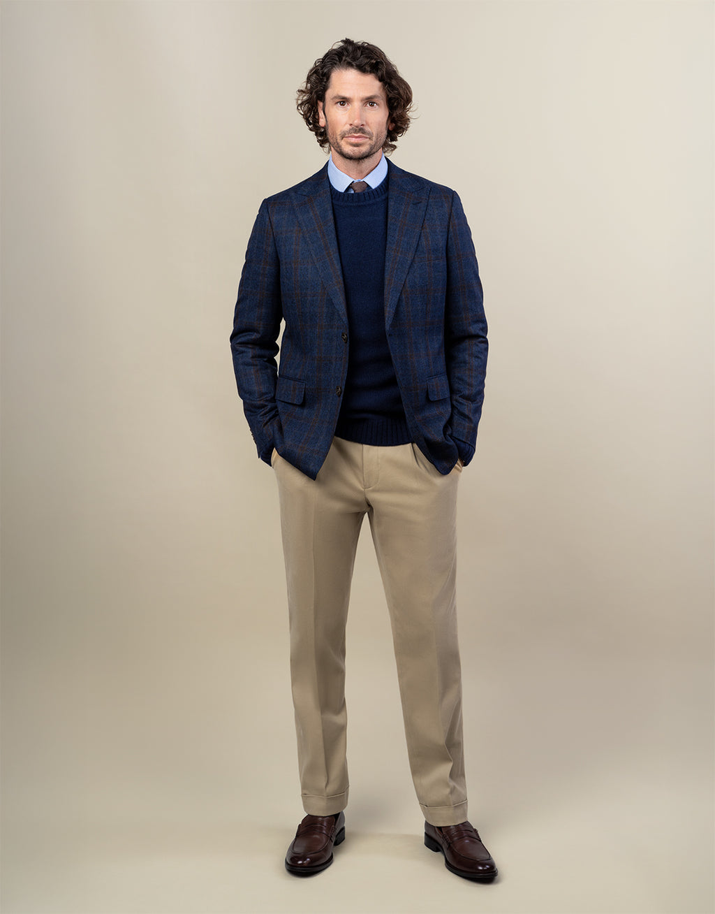 Evans Beige Brushed Cotton Trouser