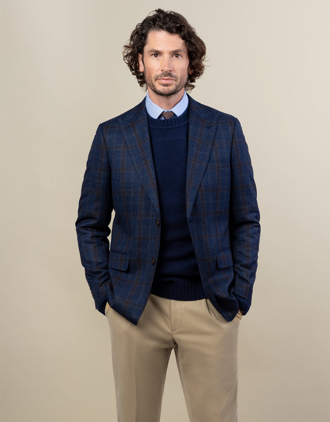 Kaiapoi Navy Shetland Sweater