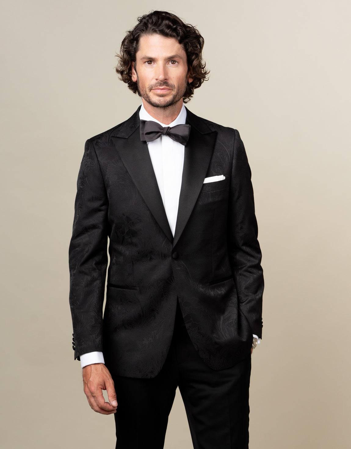 Trace Black Floral Dinner Jacket