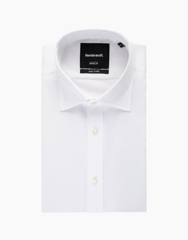 Sinatra White Fine Twill Shirt
