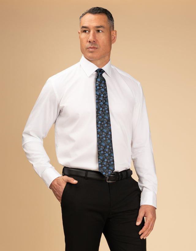 London White Fine Twill Shirt