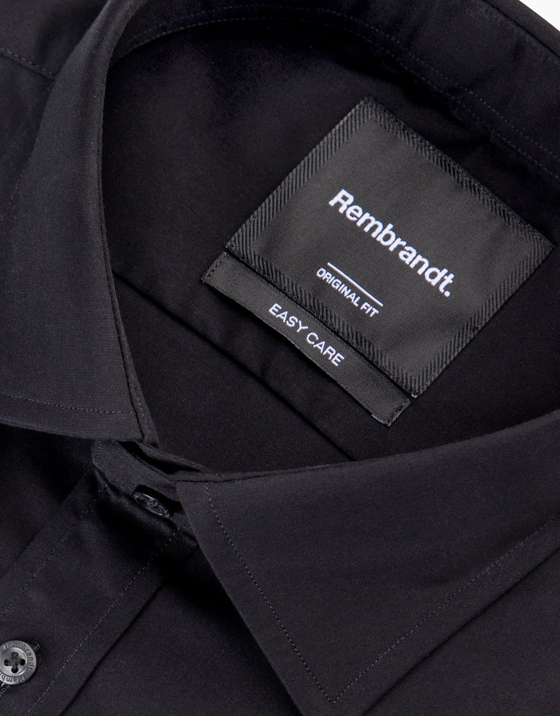 London Black Plain Poplin Shirt