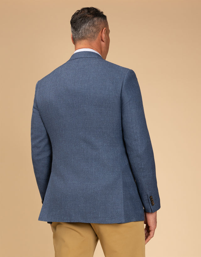 Lyon Blue Textured Blazer