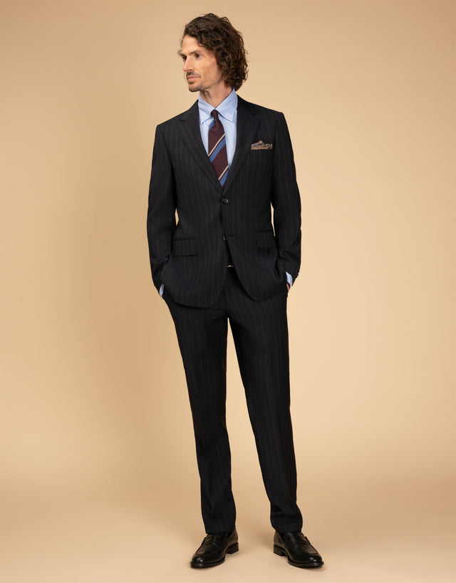 Cooper Navy Stripe Suit