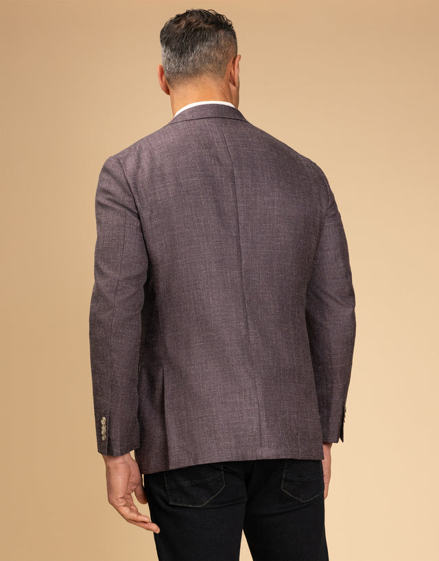 Malta Purple Textured Blazer