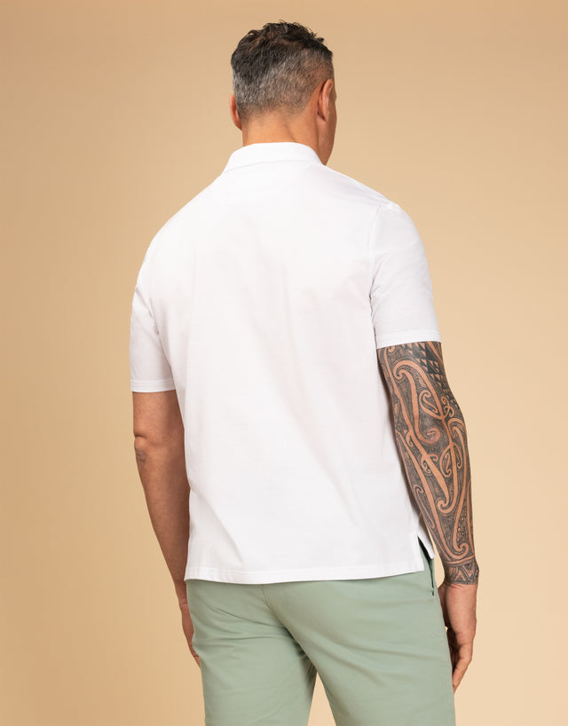 Portofino White Polo Shirt