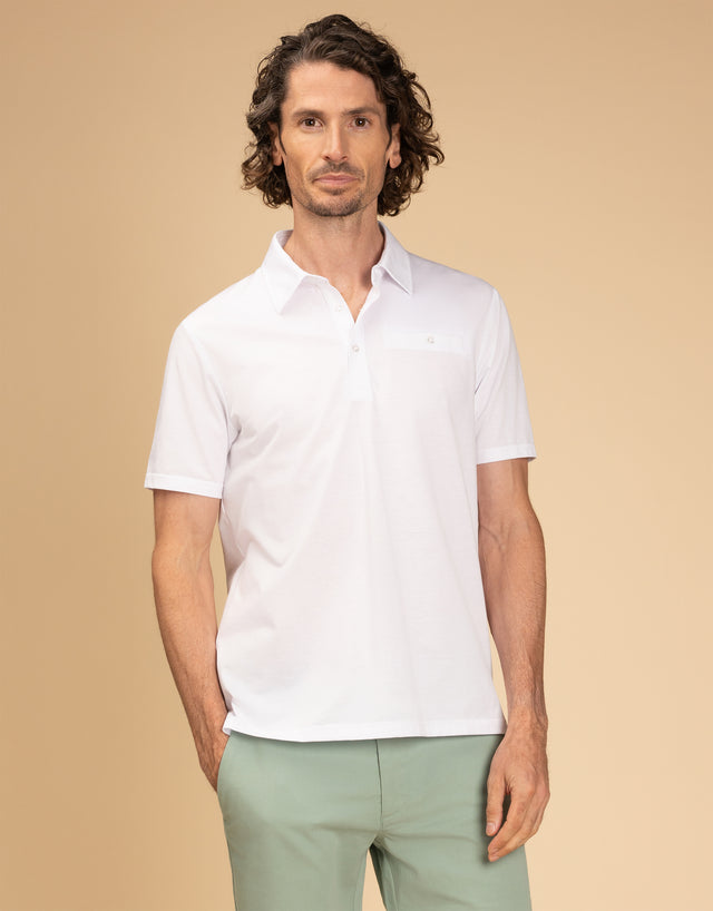 Portofino White Polo Shirt