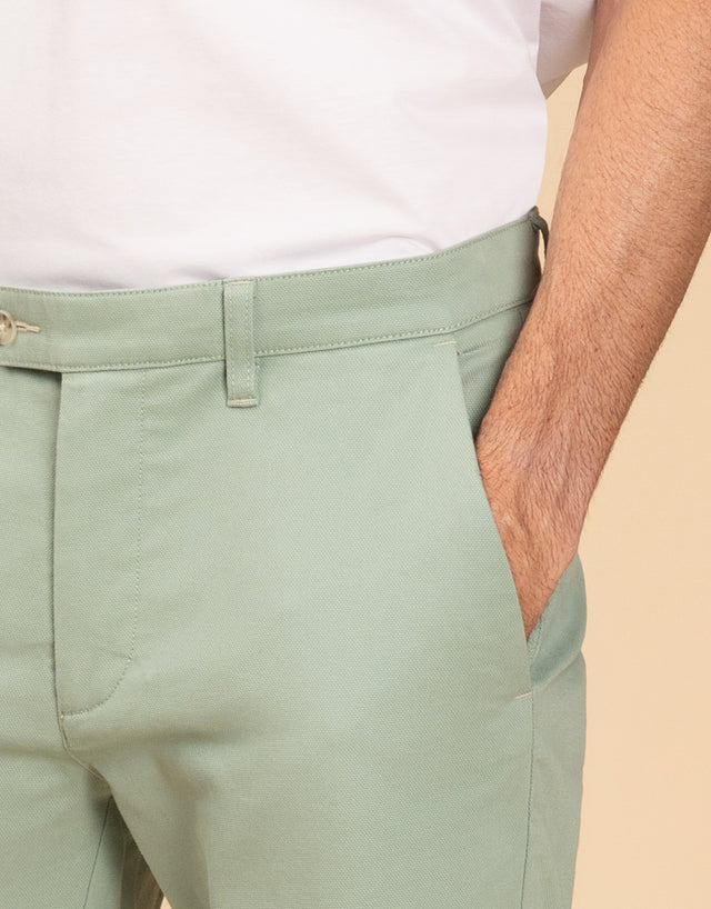 Sumner Mint Green Textured Shorts