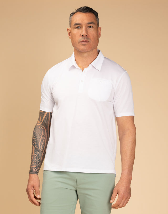 Portofino White Polo Shirt